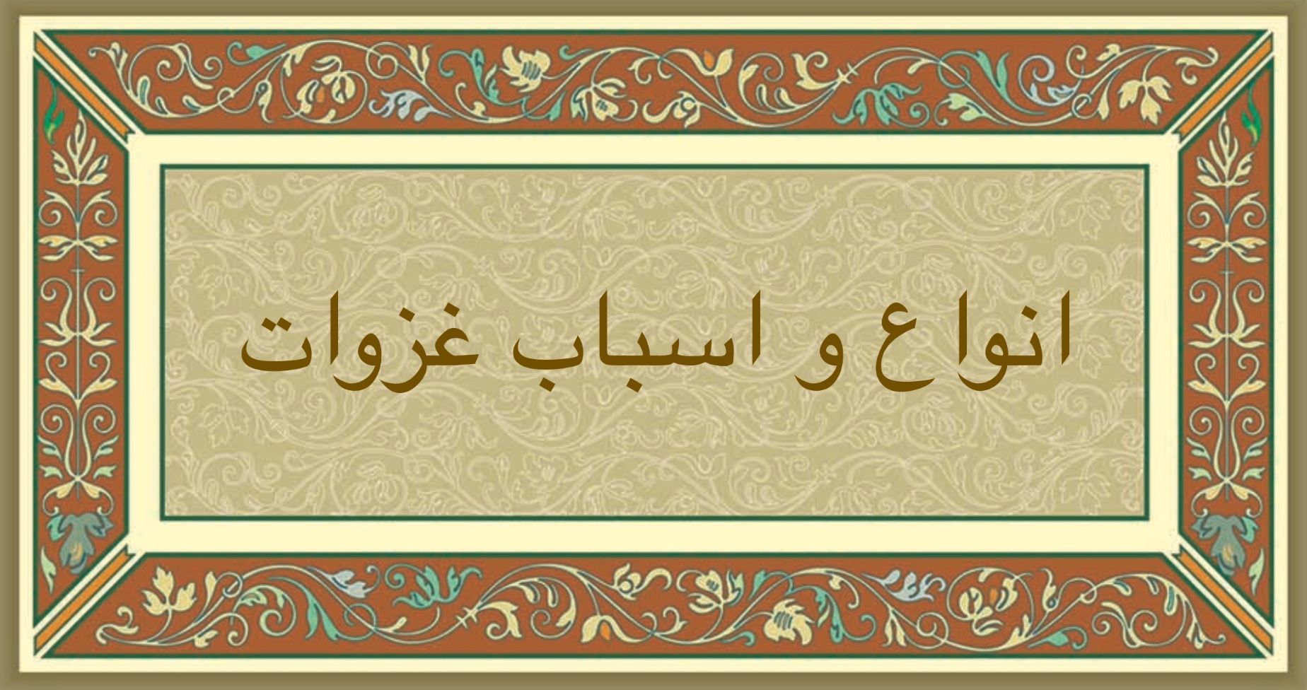 انواع و اسباب غزوات